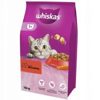 SUCHA KARMA DLA KOTA WHISKAS ADULT WOOWINA 14 kg dla dorosych kotw